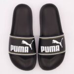 Puma Black Leadcat Sliders
