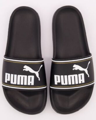 Puma Black Leadcat Sliders